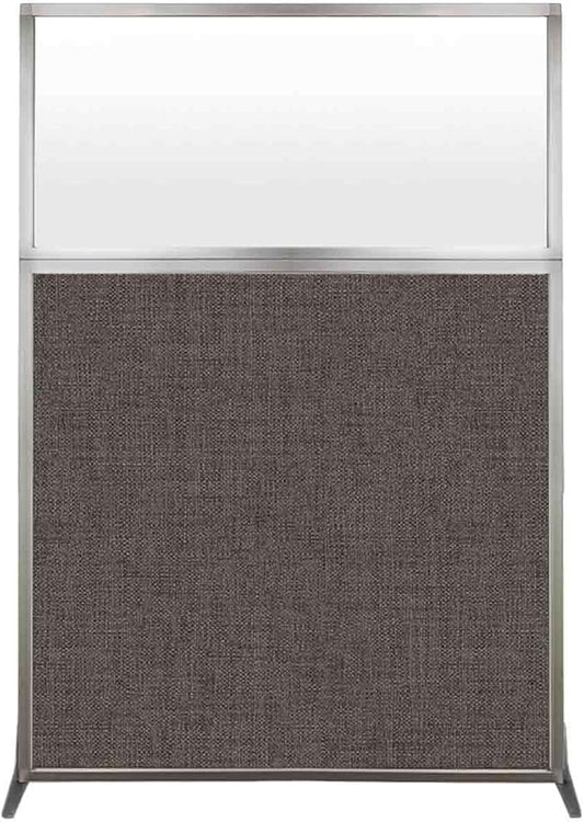 Versare Hush Screen Portable Room Divider | Workstation Wall Divider | Freestanding Privacy Hush Panels | Frosted Windows | Fabric Office Divider Screen | Great for Room Separation