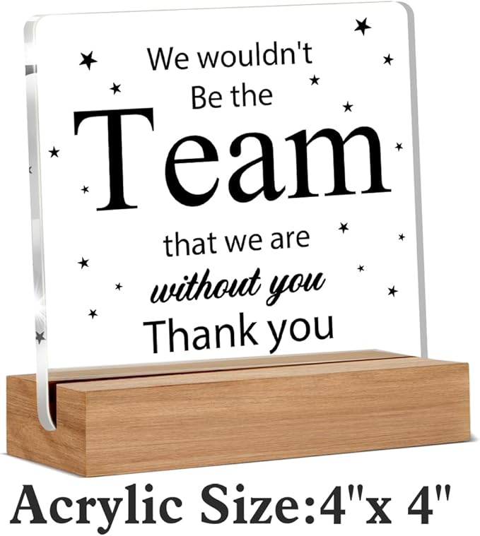 Boss Gifts for Women Men, Boss Day Gift, Employee Appreciation Gifts, Gift for Manager Leader Coworker, Thank You Decor Office Desk Signs Plaque