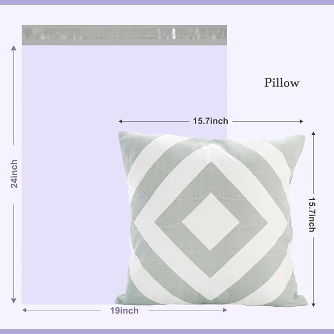 Metronic Large Poly Mailers 19x24 100 Pcs, Strong Adhensive Shipping Bags for Clothing, Waterproof Mailers Bags for Small Business, Shipping Envelopes, Tear-resistant Packing Bags in Lilac Purple