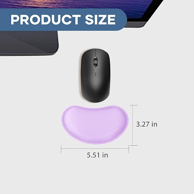 Office Ergonomic Memory Foam Computer Mouse and Keyboard Wrist Rest pad Support Carpal Tunnel, Wrist Rest for Keyboard and Mouse, Wrist Support Set