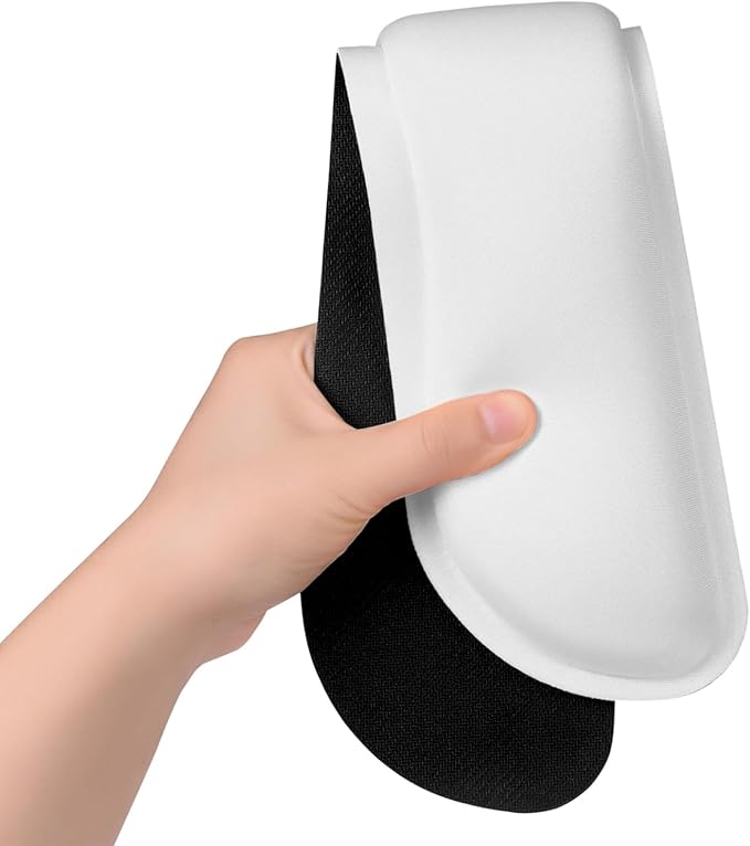 Dapesuom Enlarge Keyboard Wrist Rest, Cute Memory Foam Keyboard Wrist Cushion for Computer Desk Mats Support, Typing Pain Relief Ergonomic Mouse Pad Rests with Non-Slip Base for Gaming, Laptop, White