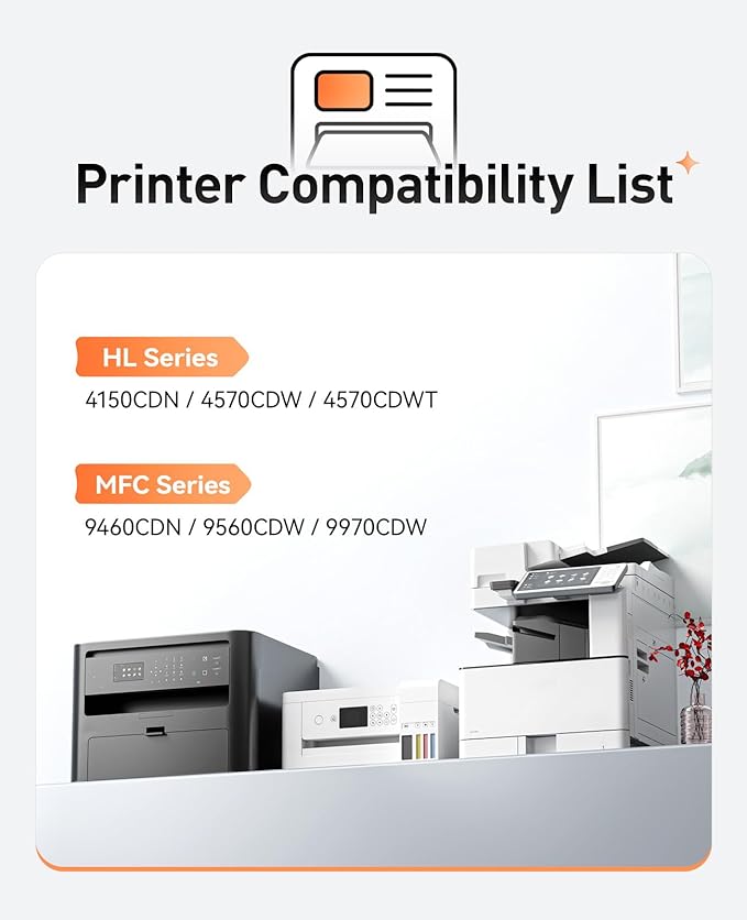 DR310CL Drum Unit(Not Toner)Replacement Compatible for Brother DR-310CL Imaging Drum Work with Brother HL-4140CW HL-4570CDW HL-4570CDWT 4150CDN MFC-9560CDW MFC-9970CDW 9460CDN Laser Printer All-in-One