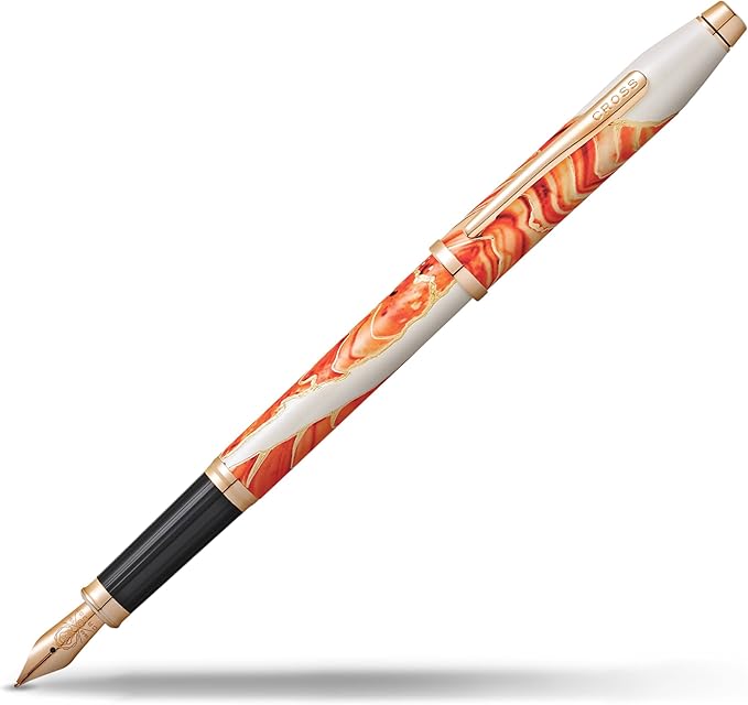 Cross Wanderlust Refillable Fountain Presented in a Luxury Gift Box - Medium Point, Black Ink,