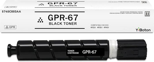 GPR-67 GPR67 High Capacity Black Toner Cartridge 5745C003AA Compatible for Canon GPR-67 GPR67 imageRUNNER Advance DX 4925i DX 4935i DX 4945i Printer