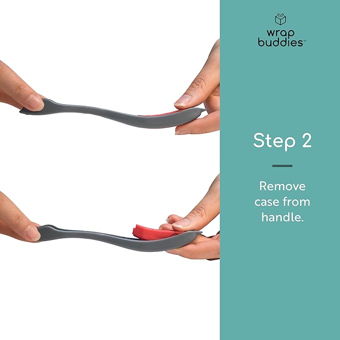 Wrap Buddies Gift Wrap Paper Cutter — Effortless Cutting Tool for Gift Wrapping, Scrapbooking, & Crafts — Compatible with Various Paper Sizes — Ideal for Birthdays & Holidays — 6 Blades Included