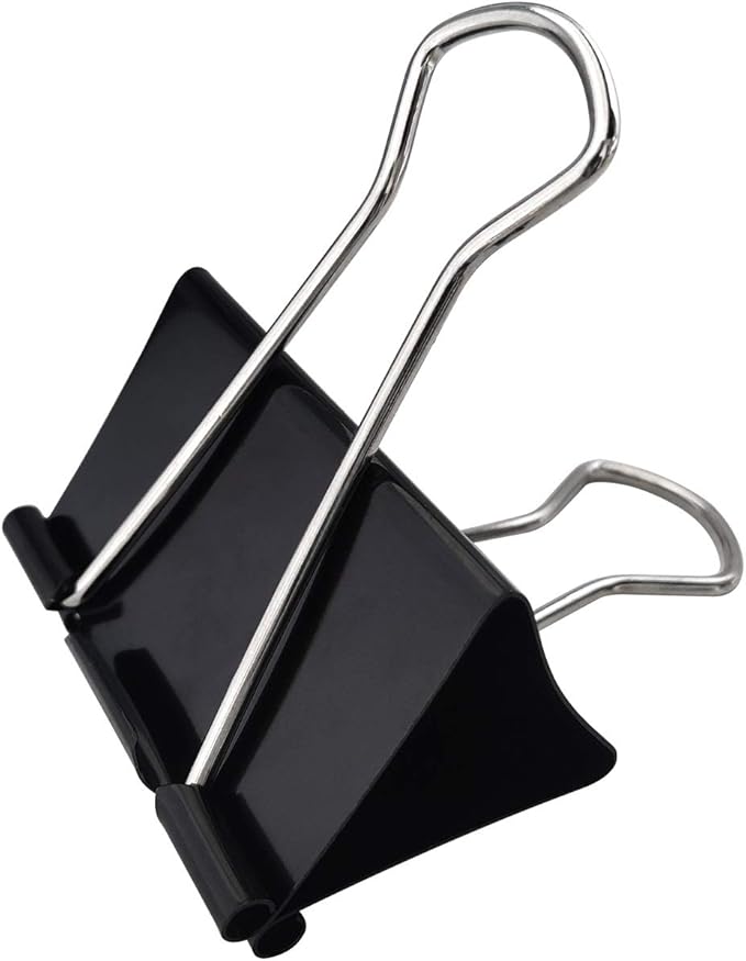 DSTELIN Extra Large Binder Clips 2.4-Inch (18 Pack), Big Paper Clamps for Office Supplies, Black