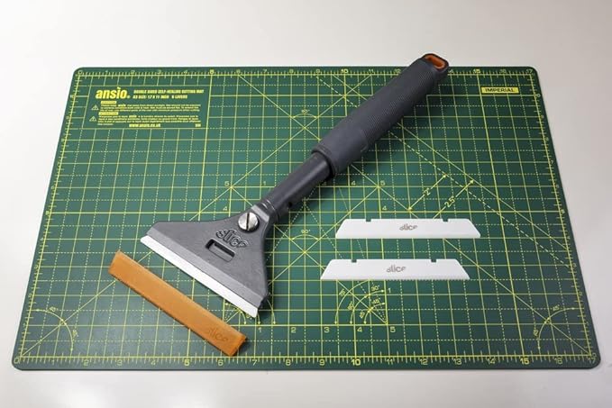 Slice 10599-CS Long-Handled Ceramic Scraper, Never Rusts, Lasts 11x as Long as Metal, Ergonomical Handle for Less Fatigue, 6 Pack