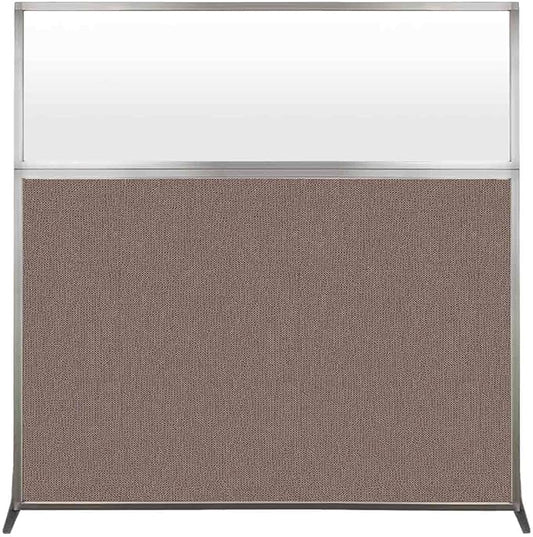 Versare Hush Screen Portable Room Divider | Workstation Wall Divider | Freestanding Privacy Hush Panels | Frosted Windows | Fabric Office Divider Screen | Great for Room Separation