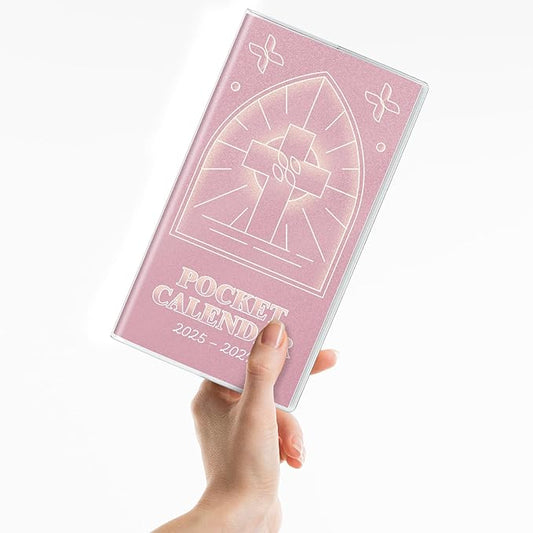 Christian Pocket Calendar 2026-2027, Monthly Planner 2025-2027 - 3.7" x 6.7" - Runs from July 2025 Until December 2027, Pocket Calendar 2026 with PVC Cover for Office, School & Home Supplies