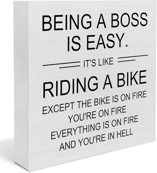 Funny Boss Gifts for Men Women, Cool Gifts for Boss Manager Supervisor, Cubicle Office Desk Decor