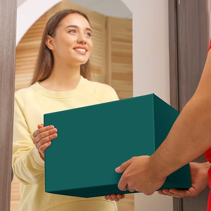 Fuxury Large Poly Mailers 19x24 Inch 50 Pcs, Waterproof Shipping Bags for Clothing, Strong Adhesive Shipping Envelopes for Small Business, Self Seal Mailers Poly Bags Mailing Bags Forest Green