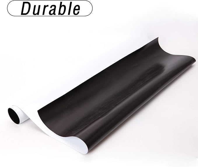 Magnetic Whiteboard Contact Paper for Wall 60 x 36 inches, Magnetic Dry Erase White Board Sticker with Non-Adhesive Backing for Office Home School