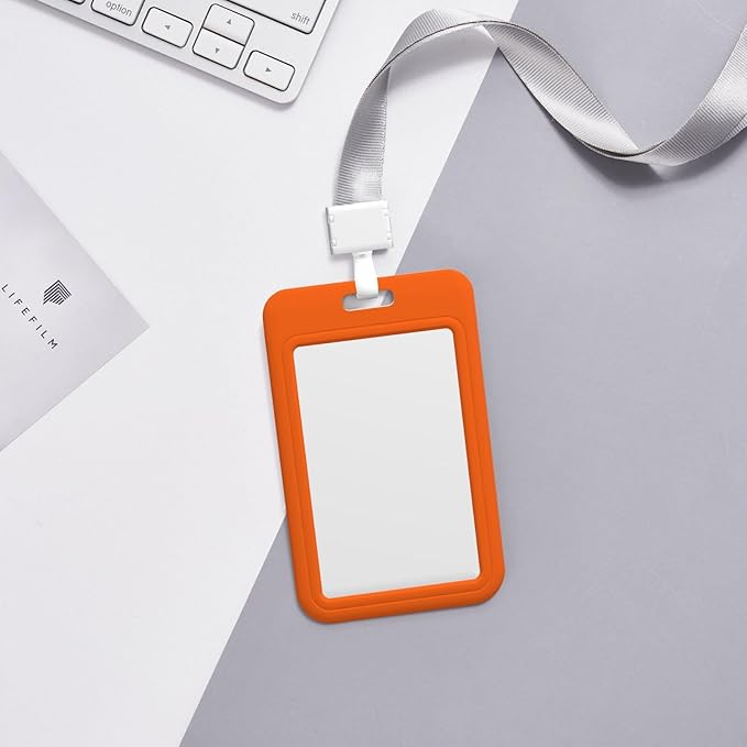 Custom Id Badge Holder Customizable Personalized Id Card with Photo Logo for Employee Work Office Staff Name Tag