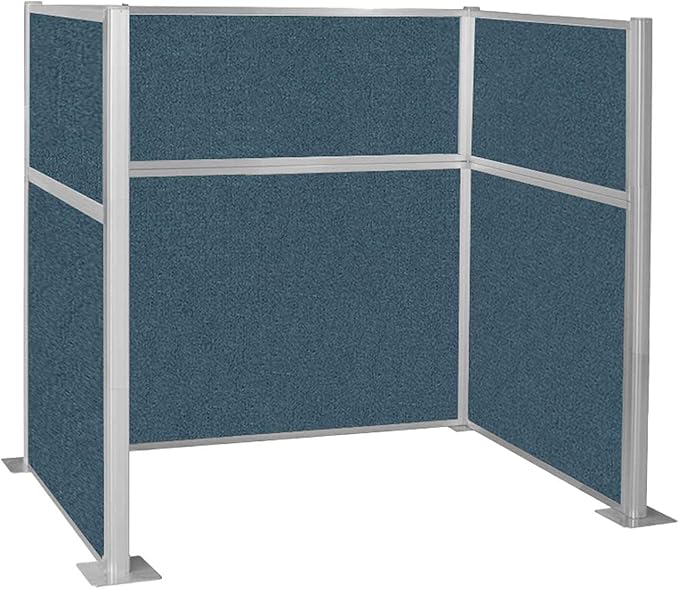 Versare Hush Panel Cubicle Kit | Workstation Partition Walls | Sound Dampening Cubicle Walls | Partitions for Desks