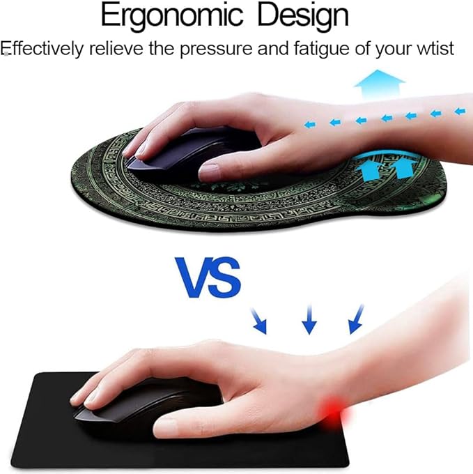 Ergonomic Mouse Pad with Wrist Support,Mouse Pad with Wrist Rest,Relieve Wrist Pain Mousepad Non-Slip Rubber Base,Mouse Pads for Desk,Computers,Laptop,Office,Home,Accessories Rug