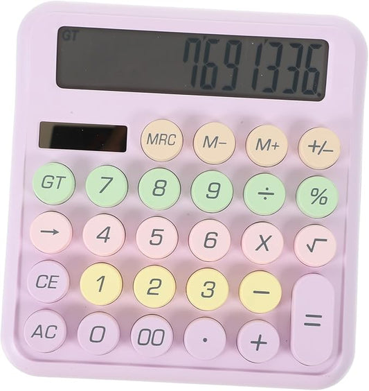 Portable Mechanical Switch Calculator for Students and Office Lightweight Pocket Calculator with Plastic Construction Simple Design for Math and Physics Use Space-Saving Handheld