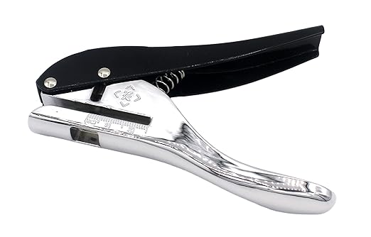 Hand-held 5/64 inch 2mm Round Heavy Duty Metal Silver Single Circle Hole Punch for ID Cards PVC Cards Badge Photos