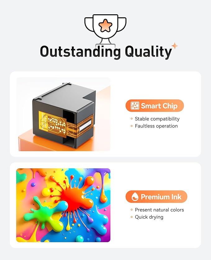 63XL Ink Cartridges 2 Pack High Yield with Chip Replacement for HP 63 63xl Ink Compatible with HP Officejet 3830 4650 4655 5255 5258 5200 Envy 4510 4512 4520 4650 Deskjet 2130 2132 3630 3634 Printer