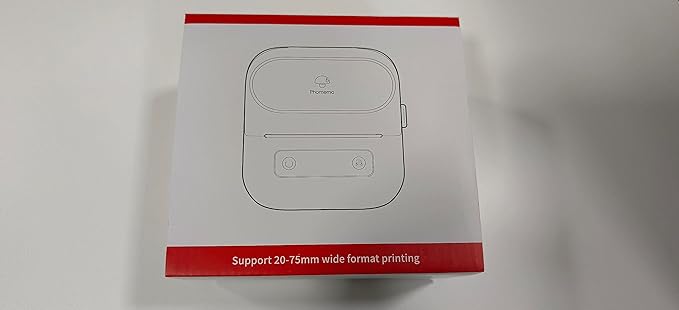 Phomemo M220 Label Maker, Bluetooth Barcode Label Printer, Thermal Sticker Maker Machine for Barcode, Address, Tag Labeling, Compatible with Phone & Laptop