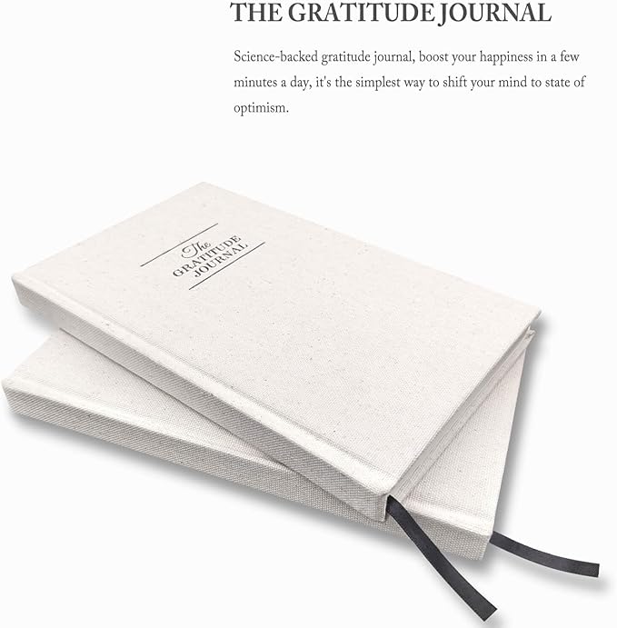 The Gratitude Journal for More Happiness, Optimism, Affirmation & Reflection - An Effective Manifestation Guide Journal, Undated Daily Journals for Women & Men (Beige)