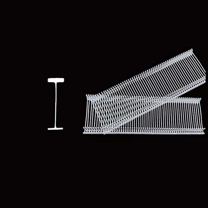 1 Inch Standard Tagging Attachments, 5000 Pieces, 50 Per Clip (Transparent Color)