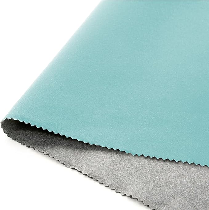 Self Adhesive Mint Green Velvet Shelf Liner Paper Felt Fabric for Art & Crafts, Jewelry Box Felt Liner Solid Color Felt Drawer Dresser Cabinets Arts Crafts Decor 17.7" x 98"
