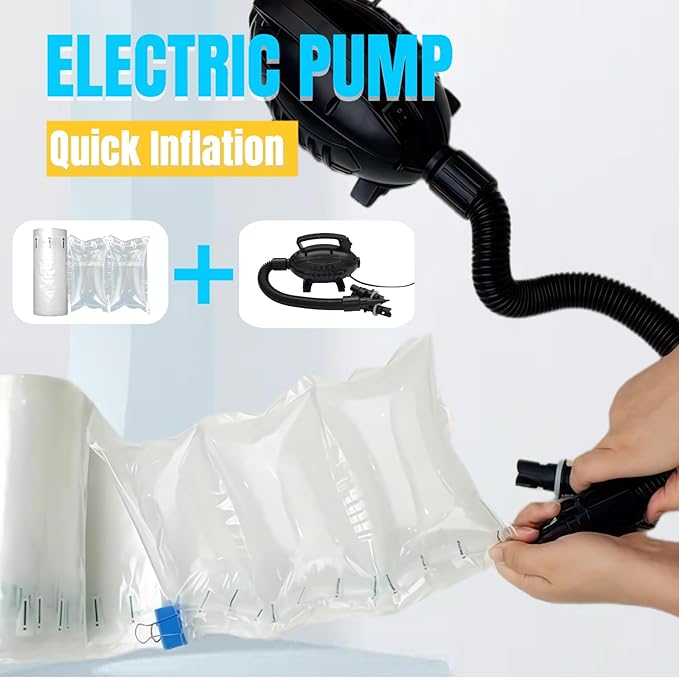 Air Pillows for Shipping 600 Count Inflatable Air Pockets Packaging Air Bags Cushioning Material, Box Filler Purse Stuffing to Keep Shape Alternative to Packing Peanuts 3.54'' x 7.87''