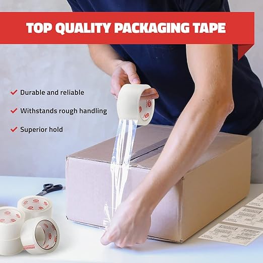 Simply Cool Packing Tape 18 Pack, Heavy Duty Packaging Tape for Shipping, Moving Boxes, Sealing, Mailing & Storage – Strong 1.88” Wide x 60 Yards Per Refill Roll