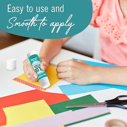 Glue Sticks Bulk Classroom, White Glue Sticks for Kids 24 Count, 0.75 Ounce, Washable All Purpose, for Kids, School and Home