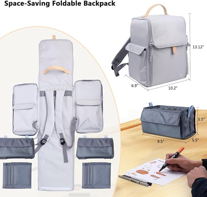 Togood Ultra-Large Storage Marker Pens Backpack, Shoulder Bag for Pens. Up to 300pcs pens