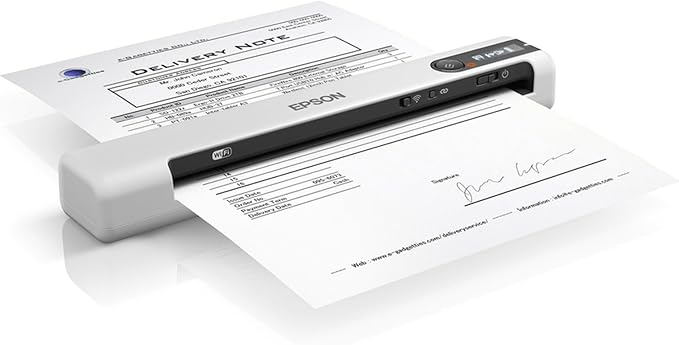 Epson DS-80W Wireless Portable Sheet-fed Document Scanner for PC and Mac