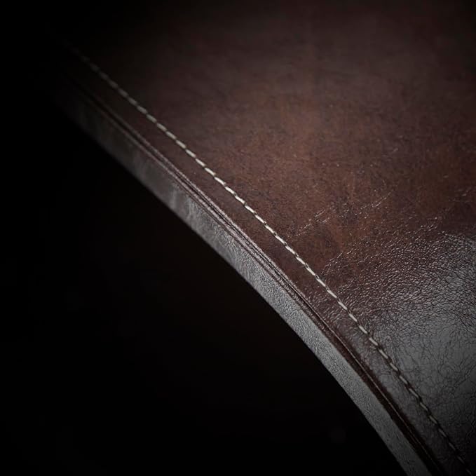 21 inch Leather Monitor Stand Riser,Desk Shelf Monitor Stand Ergonomic Height,Premium Leather Computer Stand Monitor Riser for Your Desktop,PC,Printer,Computer,Laptop