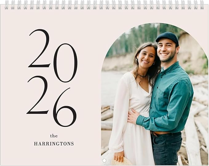 Custom Photo Wall Calendar 2026 - Personalized Family & Office Photo, Print Your 13 Memories Custom - Perfect for Parties, Birthdays & Christmas Gifts (Cover 4（11"×17"）, 2 x Calendars)