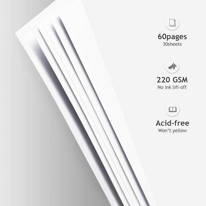 8.5x11 Inch Large 3 Ring DIY Scrapbook Photo Album with 30 Plastic Sleeves 60 Pages Blank Scrapbooks, 8.5 x 11 Scrap Book Albums for Baby Travel Wedding Graduation kids (Light Gray)