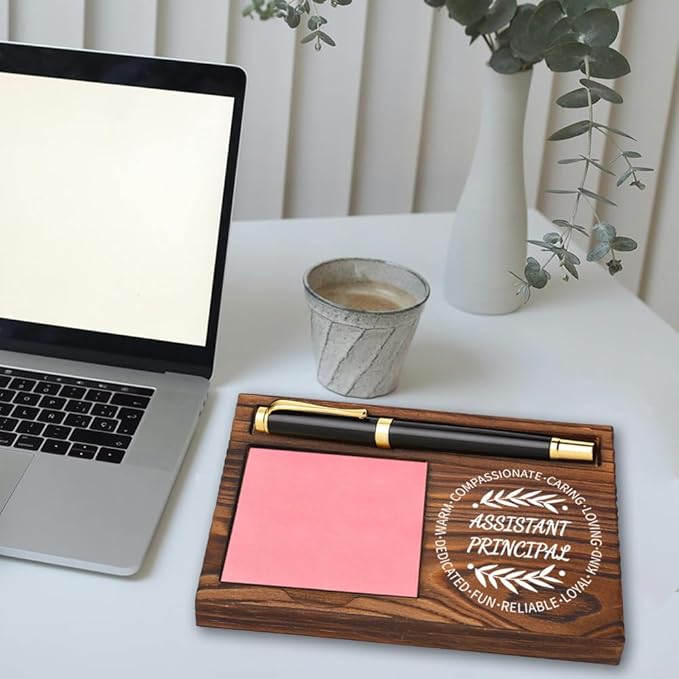 llxxeyopqdxz Assistant Principal Gifts, Assistant Principal Appreciation Gifts, Thank You Gifts for Assistant Principal, Inspirational Motivational Quote for Desk Self-Stick Note Pad Holders YB362