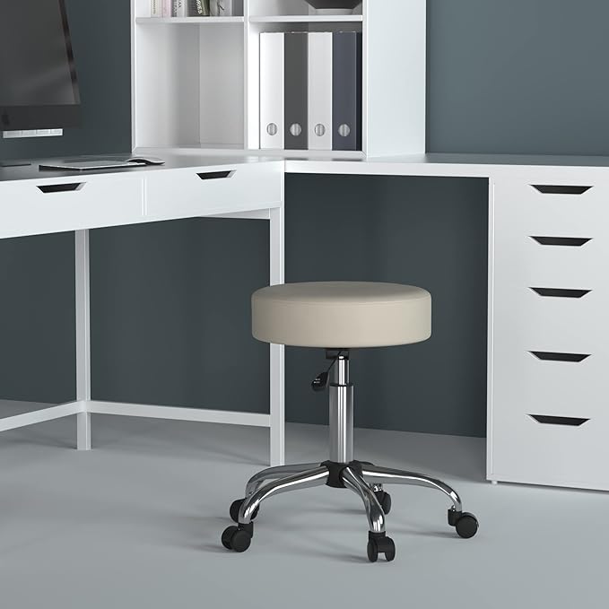 Boss Office Products Be Well Medical Spa Stool in Beige, 250 (B240-BG)