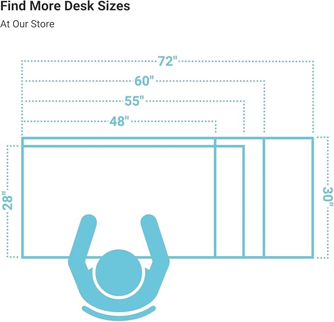 Progressive Desk Stand Up Adjustable Height Electric Standing Desk - 72" x 30" Dual Motor Table for Computer Home Office Workstation - Gray Frame, Bright Beech