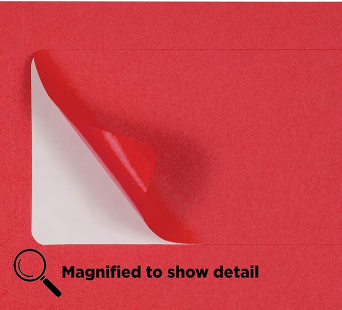 JAM PAPER Shipping Address Labels - Standard Mailing - 2 x 4 - Red - 120/Pack