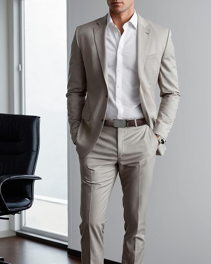 CHAOREN Mens Belt Leather Ratchet Belt - Customizable Fit, Effortless Style (35mm)