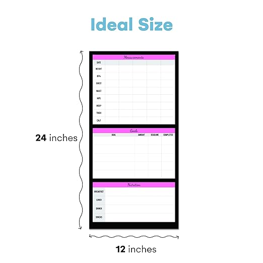 Weekly Planner Pad - Notepad Scheduling System - Dry Erase Board, Task List, and Calendar - Planning Poster for Time Management, Workout, Exercise, and Weight Loss - Expandable Desk Notepad