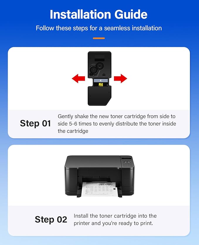 TK-5442 TK5442 Toner Cartridge 4-Pack High Yield Replacement for Kyocera TK-5442K TK-5442C TK-5442M TK-5442Y Compatible with ECOSYS PA2100cx PA2100cwx cdn MA2100cx/ MA2100cfx MA2100cwfx Laser Printers