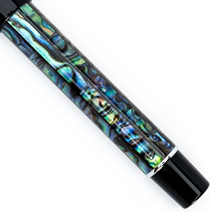 Conklin Duragraph Fountain Pen Abalone Nights - Medium Nib, Elegant Writing Instrument with Exquisite Abalone Finish