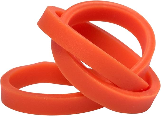 JAM PAPER Colorful Rubber Bands - Size 33 - Orange Rubberbands - 100/Pack