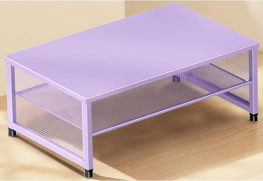 Computer Monitor Stand Riser, Desk Organizers and Accessories, Printer & Laptop Stand, Office Desk Accessories & Desktop Workspace Organizers for Office Supplies (Purple)