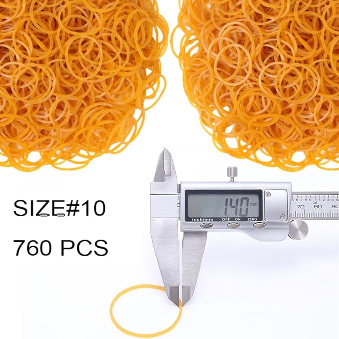 Rubber Bands 760pcs Size#10 Yellow Elastic Rubber Band 1inch Small Rubber Bands for Office Supplies Home