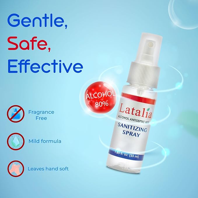 Hand Sanitizer Spray - Pack of 48 Unscented Spray Hand Sanitizer for Hands (1.85 fl. oz & 55 ml)