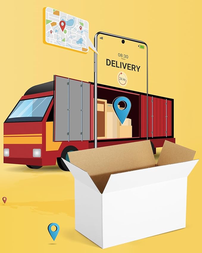 Assorted-Sizes-Shipping-Boxes-45-Pack: 4x4x4 & 8x6x6 & 10x7x5 Small-Shipping-Boxes-Mailers, White Corrugated-Cardboard-Boxes-for-Packing-Small-Business Mailing