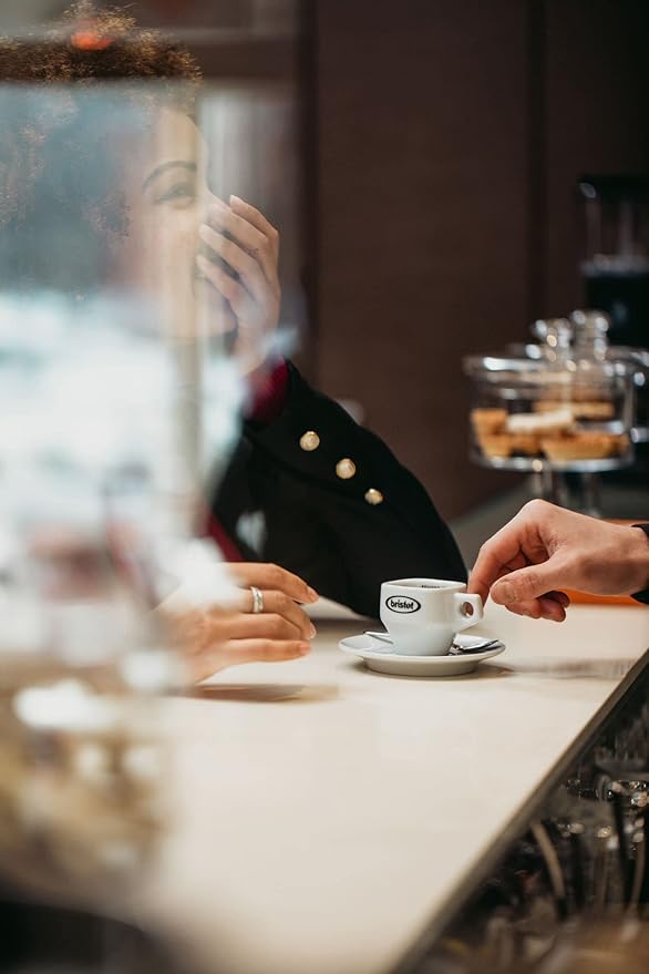 Bristot Decaf Italian Coffee Beans – Medium Roast Whole Espresso Beans – Smooth & Rich Flavor – 1.1 lb (500g) Bag – Roasted in Italy (Pack of 2)