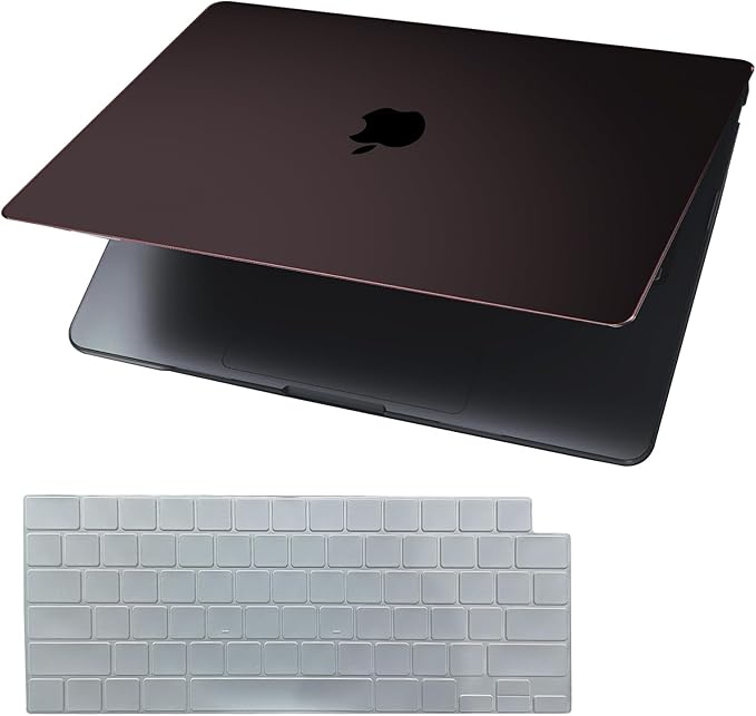 KEROM Clear Black Case for MacBook Pro 16 inch 2024-2021 M4 M3 M2 M1 Pro/Max Chip A3403 A3186 A2991 A2780 A2485, Slim Plastic Hard Shell Case & Keyboard Cover for Mac Pro 16, Crystal Black Clear