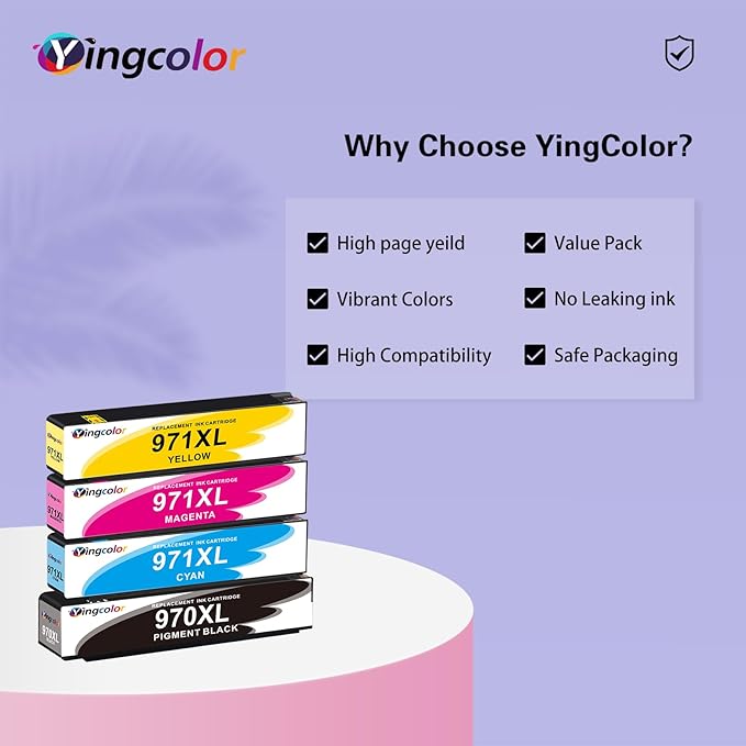 971XL 970XL Ink Cartridges Replacement for HP Ink Cartridges 970 971 Compatible with HP X576dw X476dw X476dn X551dw X451dn X451dw Printer-(970xl 971xl Ink bk c m y) 4 Packs